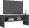 vidaXL - Tv-meubel - 100x40x40 - cm - bewerkt - hout - hoogglans - grijs