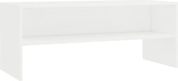 vidaXL - Tv-meubel - 100x40x40 - cm - bewerkt - hout - wit