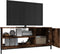 vidaXL - Tv-meubel - 100x40x45 - cm - bewerkt - hout - gerookt - eikenkleurig