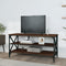 vidaXL - Tv-meubel - 100x40x50 - cm - bewerkt - hout - bruin - eikenkleur