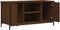 vidaXL - Tv-meubel - 100x40x50 - cm - bewerkt - hout - bruin - eikenkleur