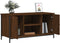 vidaXL - Tv-meubel - 100x40x50 - cm - bewerkt - hout - bruin - eikenkleur