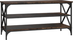 vidaXL - Tv-meubel - 100x40x50 - cm - bewerkt - hout - gerookt - eikenkleurig