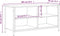 vidaXL - Tv-meubel - 100x40x50 - cm - bewerkt - hout - gerookt - eikenkleurig