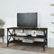 vidaXL - Tv-meubel - 100x40x50 - cm - bewerkt - hout - gerookt - eikenkleurig