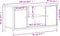 vidaXL - Tv-meubel - 100x40x50 - cm - bewerkt - hout - grijs - sonoma - eikenkleurig