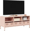 vidaXL - Tv-meubel - 101,5x39x43,5 - cm - koudgewalst - staal - roze