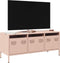 vidaXL - Tv-meubel - 101,5x39x43,5 - cm - koudgewalst - staal - roze