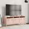 vidaXL - Tv-meubel - 101,5x39x43,5 - cm - koudgewalst - staal - roze