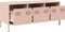 vidaXL - Tv-meubel - 101,5x39x43,5 - cm - koudgewalst - staal - roze