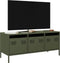 vidaXL - Tv-meubel - 101,5x39x43,5 - cm - koudgewalst - staal - olijfgroen