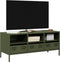 vidaXL - Tv-meubel - 101,5x39x43,5 - cm - koudgewalst - staal - olijfgroen