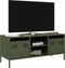 vidaXL - Tv-meubel - 101,5x39x43,5 - cm - koudgewalst - staal - olijfgroen
