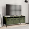 vidaXL - Tv-meubel - 101,5x39x43,5 - cm - koudgewalst - staal - olijfgroen