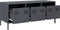 vidaXL - Tv-meubel - 101,5x39x43,5 - cm - koudgewalst - staal - antracietkleurig