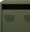 vidaXL - Tv-meubel - 101,5x39x43,5 - cm - koudgewalst - staal - olijfgroen