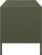 vidaXL - Tv-meubel - 101,5x39x43,5 - cm - koudgewalst - staal - olijfgroen