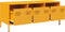 vidaXL - Tv-meubel - 101,5x39x43,5 - cm - koudgewalst - staal - mosterdgeel