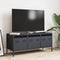 vidaXL - Tv-meubel - 101,5x39x43,5 - cm - koudgewalst - staal - antracietkleurig