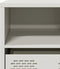 vidaXL - Tv-meubel - 101,5x39x43,5 - cm - koudgewalst - staal - wit