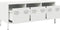vidaXL - Tv-meubel - 101,5x39x43,5 - cm - koudgewalst - staal - wit