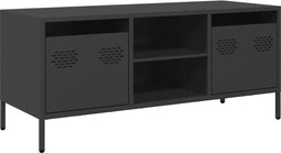vidaXL - Tv-meubel - 101,5x39x43,5 - cm - koudgewalst - staal - zwart