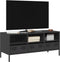 vidaXL - Tv-meubel - 101,5x39x43,5 - cm - koudgewalst - staal - zwart
