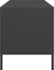 vidaXL - Tv-meubel - 101,5x39x43,5 - cm - koudgewalst - staal - zwart