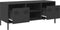 vidaXL - Tv-meubel - 101,5x39x43,5 - cm - koudgewalst - staal - zwart