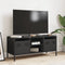 vidaXL - Tv-meubel - 101,5x39x43,5 - cm - koudgewalst - staal - zwart