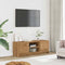 vidaXL - Tv-meubel - 102x30x37,5 - cm - bewerkt - hout - artisanaal - eikenkleur