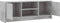 vidaXL - Tv-meubel - 102x30x37,5 - cm - bewerkt - hout - betongrijs