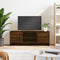 vidaXL - Tv-meubel - 102x30x37,5 - cm - bewerkt - hout - bruin - eikenkleur