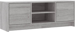 vidaXL - Tv-meubel - 102x30x37,5 - cm - bewerkt - hout - grijs - sonoma - eikenkleurig