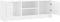 vidaXL - Tv-meubel - 102x30x37,5 - cm - bewerkt - hout - hoogglans - wit