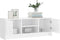 vidaXL - Tv-meubel - 102x30x37,5 - cm - bewerkt - hout - hoogglans - wit
