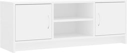 vidaXL - Tv-meubel - 102x30x37,5 - cm - bewerkt - hout - wit