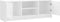 vidaXL - Tv-meubel - 102x30x37,5 - cm - bewerkt - hout - wit