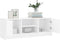 vidaXL - Tv-meubel - 102x30x37,5 - cm - bewerkt - hout - wit