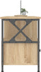 vidaXL - Tv-meubel - 102x33x45 - cm - bewerkt - hout - en - ijzer - sonoma - eikenkleur