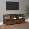 vidaXL - Tv-meubel - 102x33x45 - cm - bewerkt - hout - en - ijzer - bruin - eikenkleur