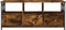vidaXL - Tv-meubel - 102x33x45 - cm - bewerkt - hout - en - ijzer - gerookt - eikenkleur