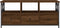 vidaXL - Tv-meubel - 102x33x45 - cm - bewerkt - hout - en - ijzer - bruin - eikenkleur