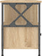 vidaXL - Tv-meubel - 102x33x45 - cm - bewerkt - hout - en - ijzer - sonoma - eikenkleur