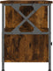 vidaXL - Tv-meubel - 102x33x45 - cm - bewerkt - hout - en - ijzer - gerookt - eikenkleur