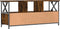 vidaXL - Tv-meubel - 102x33x45 - cm - bewerkt - hout - en - ijzer - gerookt - eikenkleur