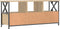 vidaXL - Tv-meubel - 102x33x45 - cm - bewerkt - hout - en - ijzer - sonoma - eikenkleur
