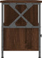 vidaXL - Tv-meubel - 102x33x45 - cm - bewerkt - hout - en - ijzer - bruin - eikenkleur