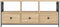 vidaXL - Tv-meubel - 102x33x45 - cm - bewerkt - hout - en - ijzer - sonoma - eikenkleur