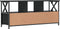 vidaXL - Tv-meubel - 102x33x45 - cm - bewerkt - hout - en - ijzer - zwart